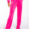 Front View Thats Hot Velour Flare Sweatpant