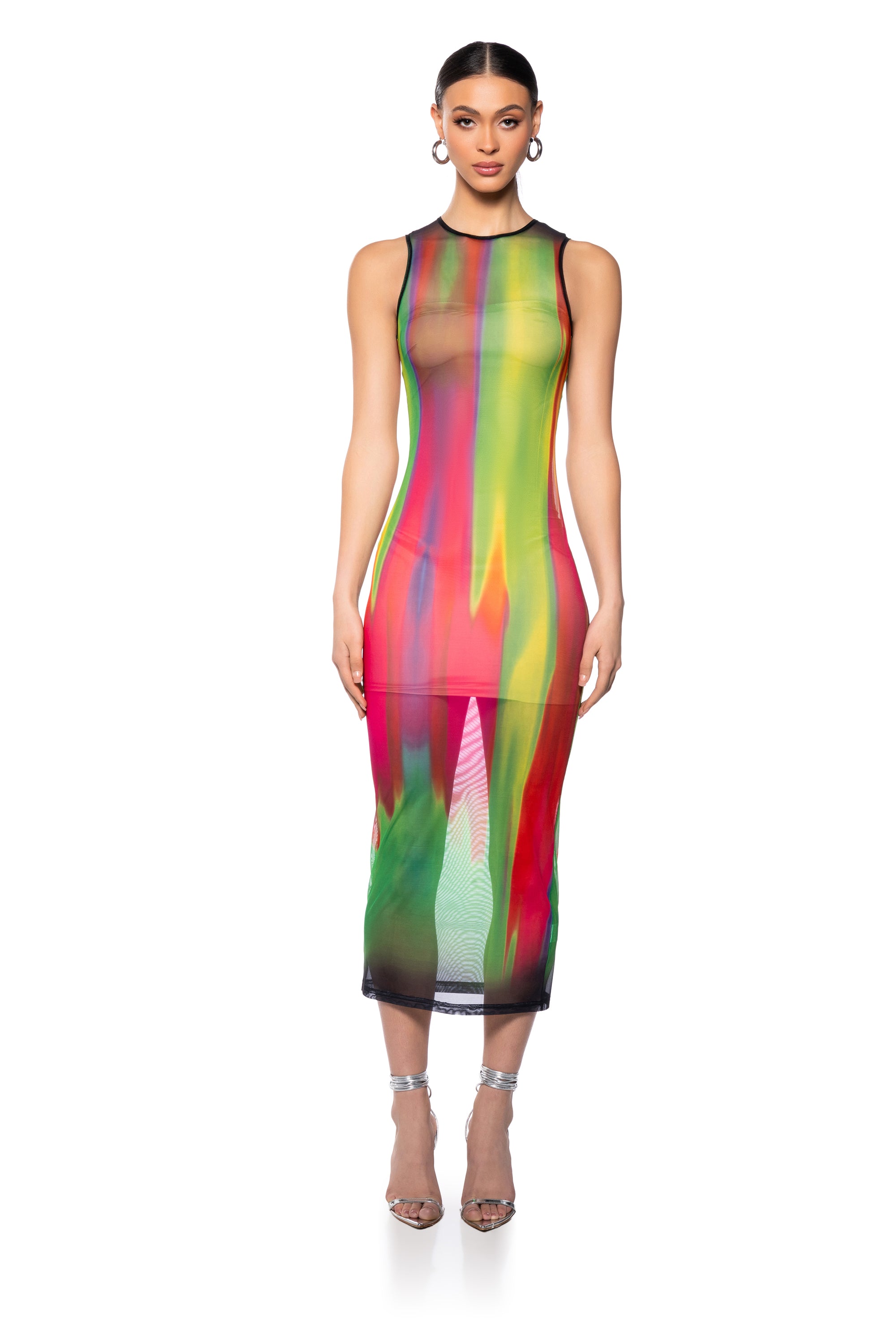 THE AFTER PARTY MESH MIDI DRESS AKIRA THE AFTER PARTY MESH MIDI DRESS AKIRA