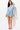 Full View The Best Fit Long Sleeved Mini Dress  in Light Blue