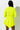 Back View The Best Fit Long Sleeved Mini Dress  in Neon Yellow