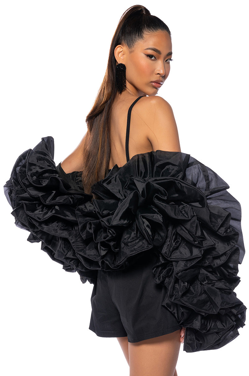 Side View The Boa Jacket In Black