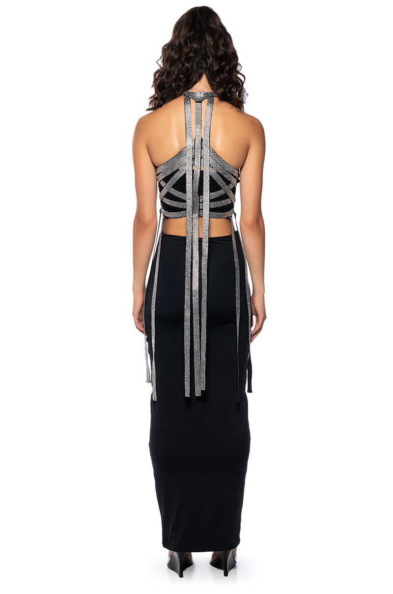 Detail View The Edge Rhinestone Embellished Top