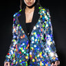 Front View The Final Countdown Sequin Blazer