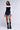 Back View The Flirt Pleated Micro Mini Skirt