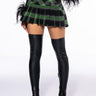 Front View The Flirt Pleated Micro Mini Skirt