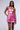 Side View The Great Escape Metallic Mini Dress In Pink