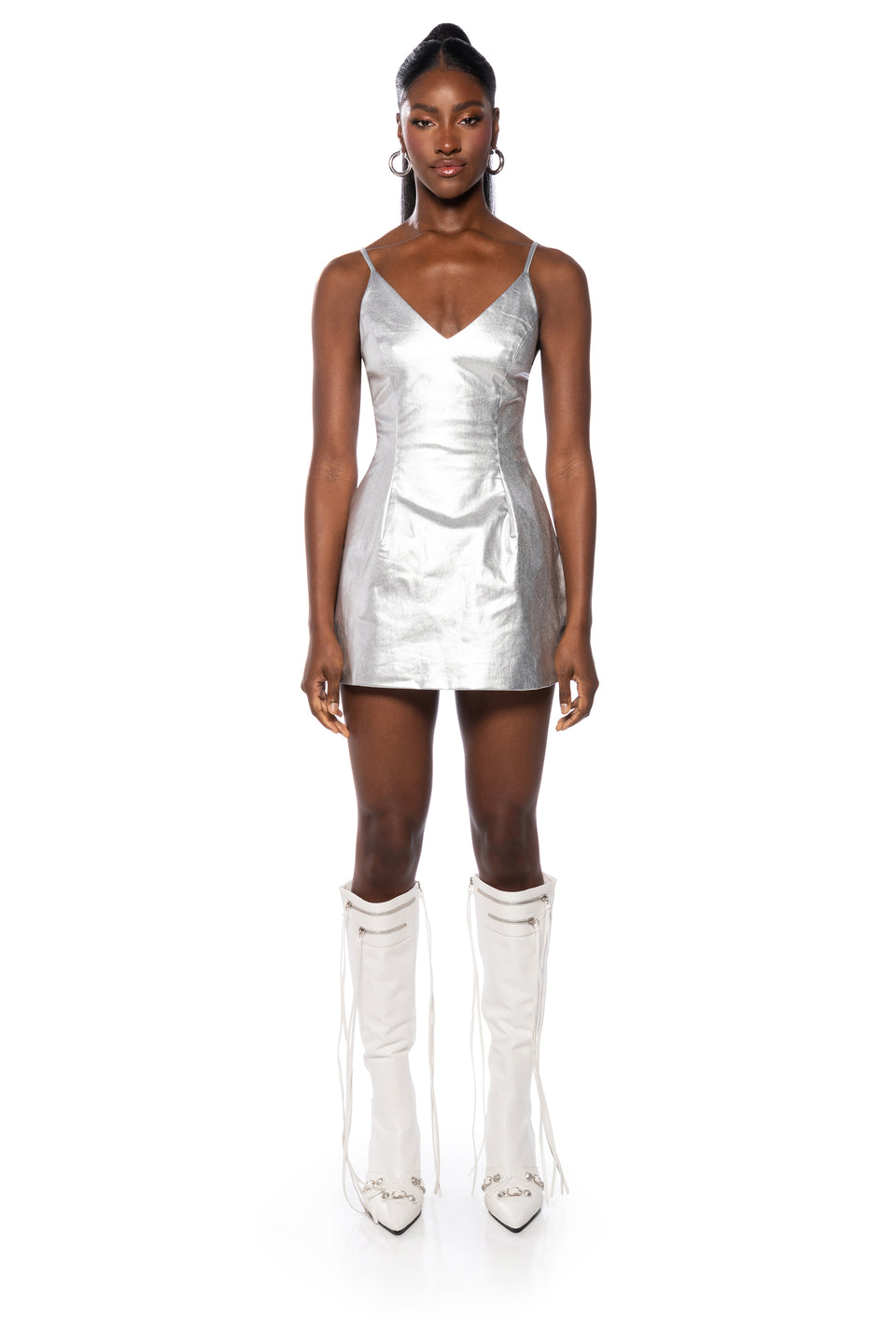 akira silver dress THE GREAT ESCAPE METALLIC SILVER MINI DRESS – AKIRA