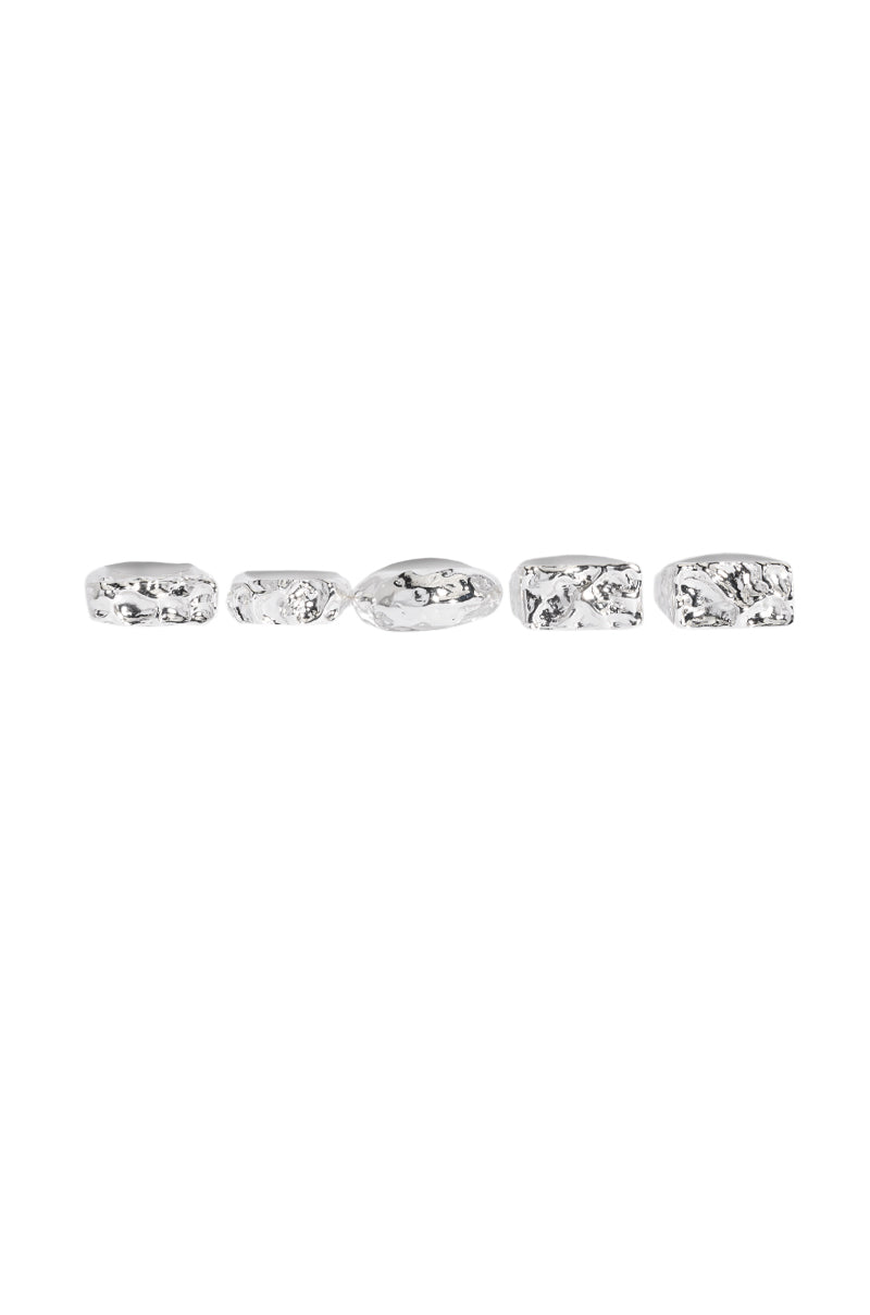 Back View The It Girl Ring Set In Silver