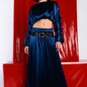 Front View The Moment Pull On Wide Leg Pant