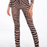 Front View The Realest Side Zip Mesh Legging