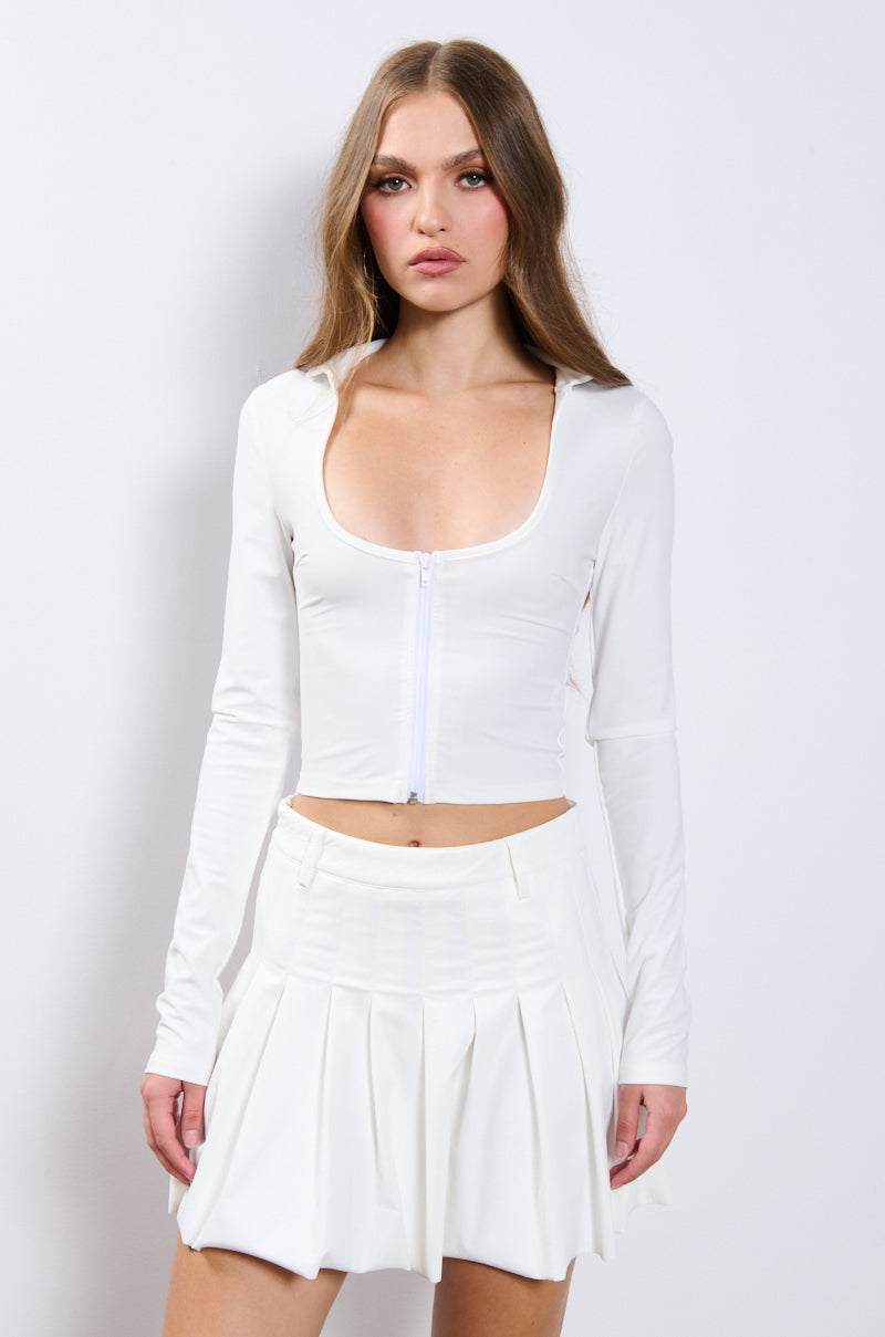 Side View The Tighter The Better Zip Up Sweatshirt