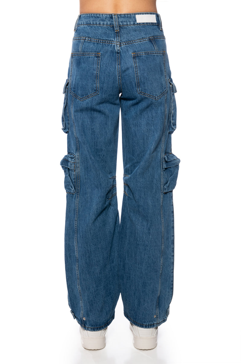 Full View The Ultimate Denim Cargo Pant