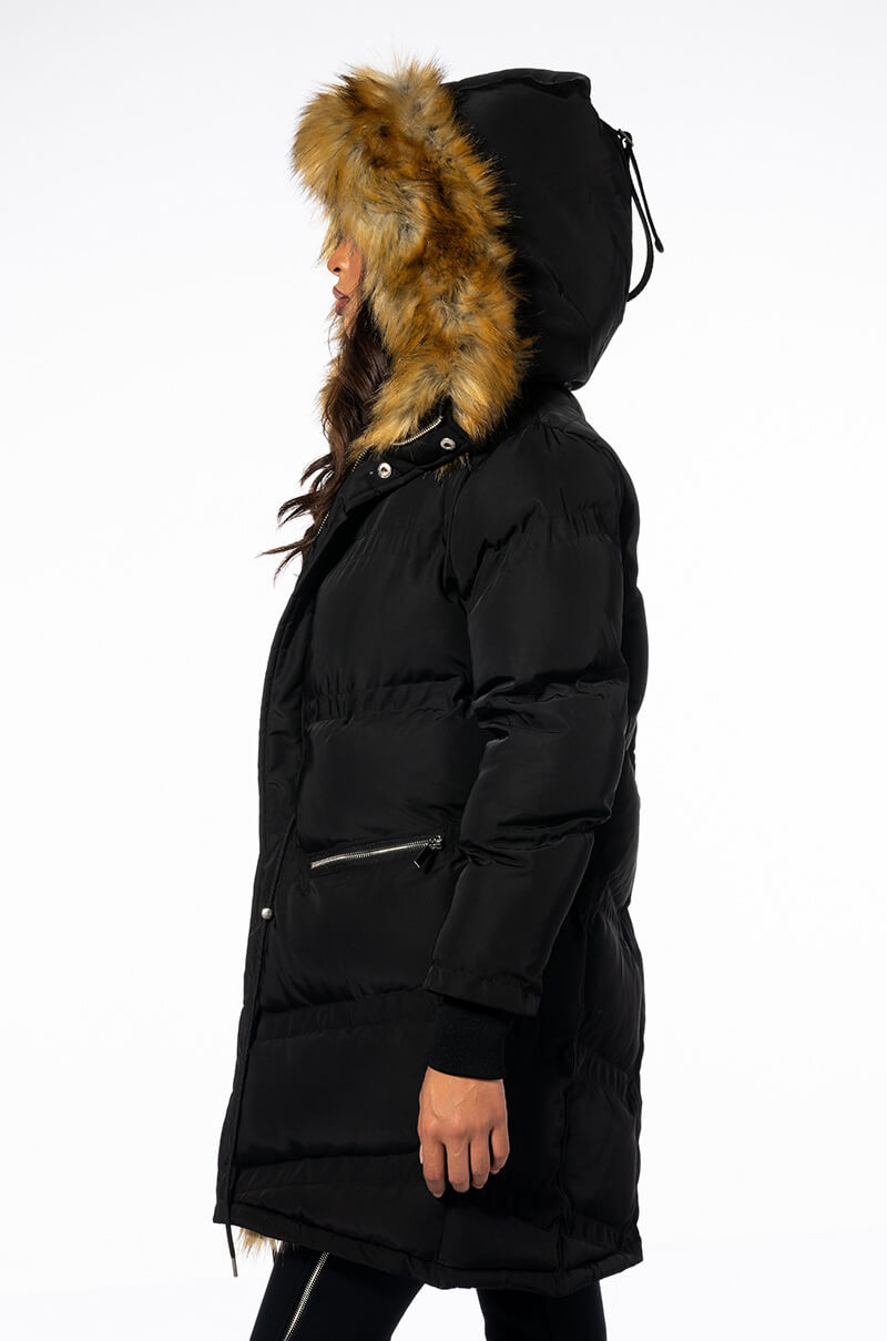 Full View The Ultimate Long Winter Puffer With Faux Fur