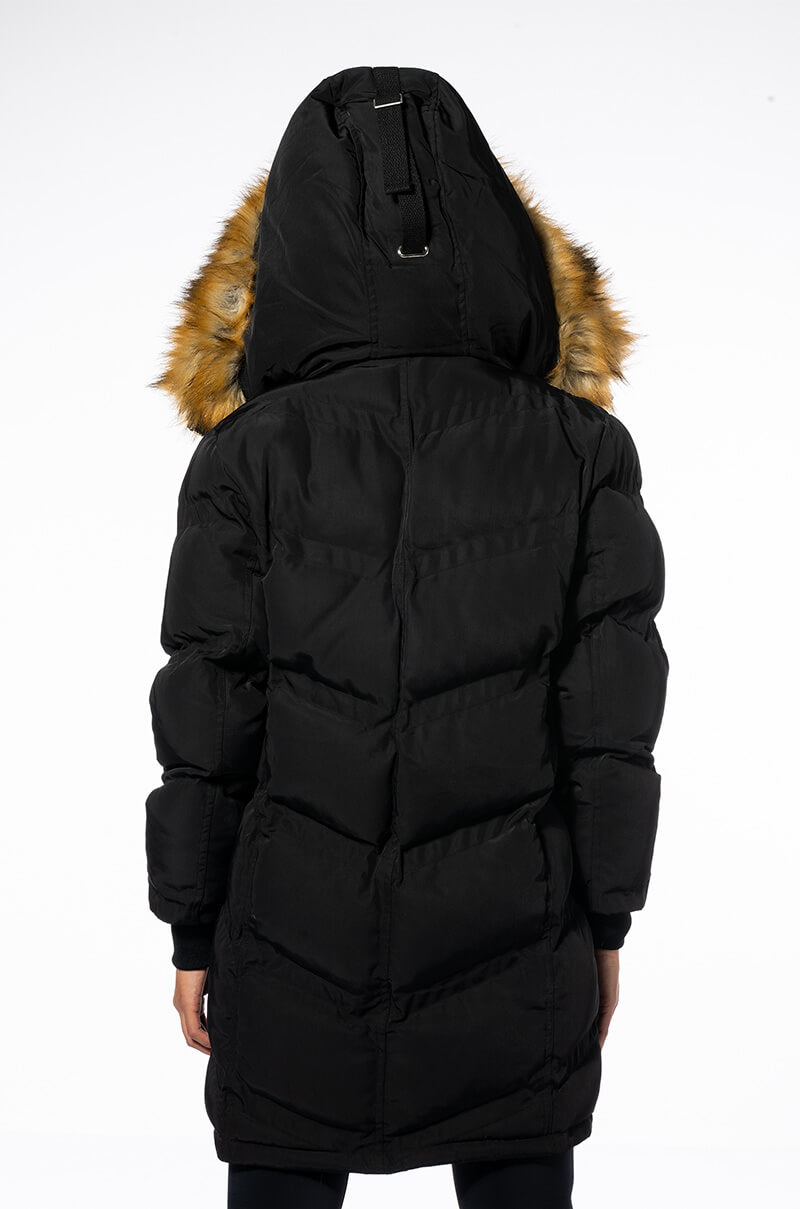 Extra View The Ultimate Long Winter Puffer With Faux Fur