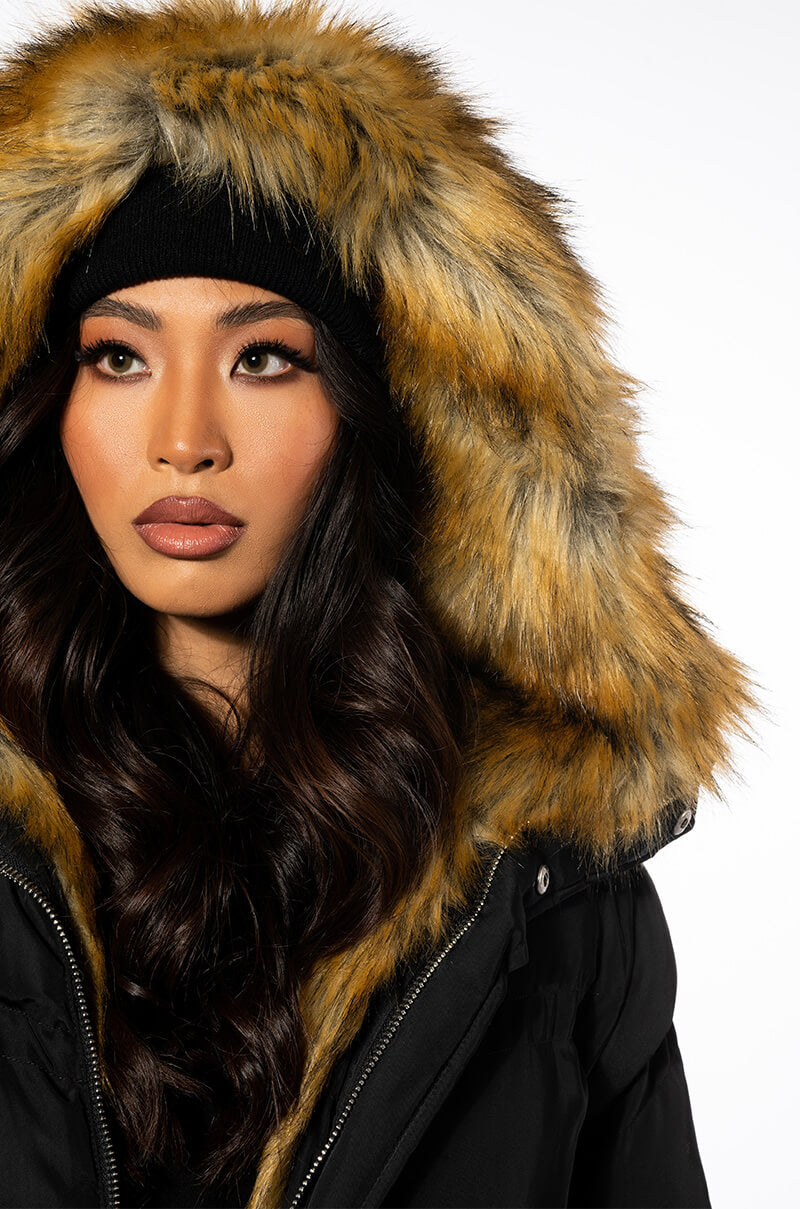 Extra View The Ultimate Long Winter Puffer With Faux Fur