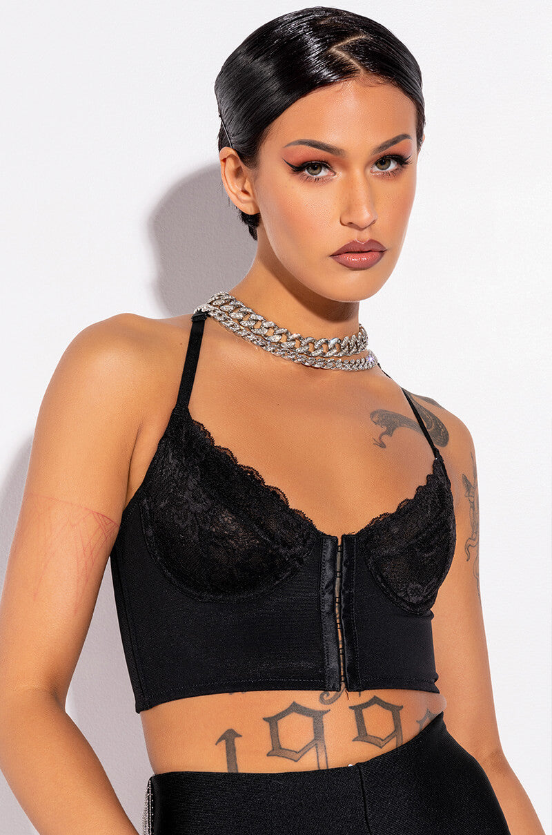 ZAHARA LONGLINE BRALETTE TOP view 0