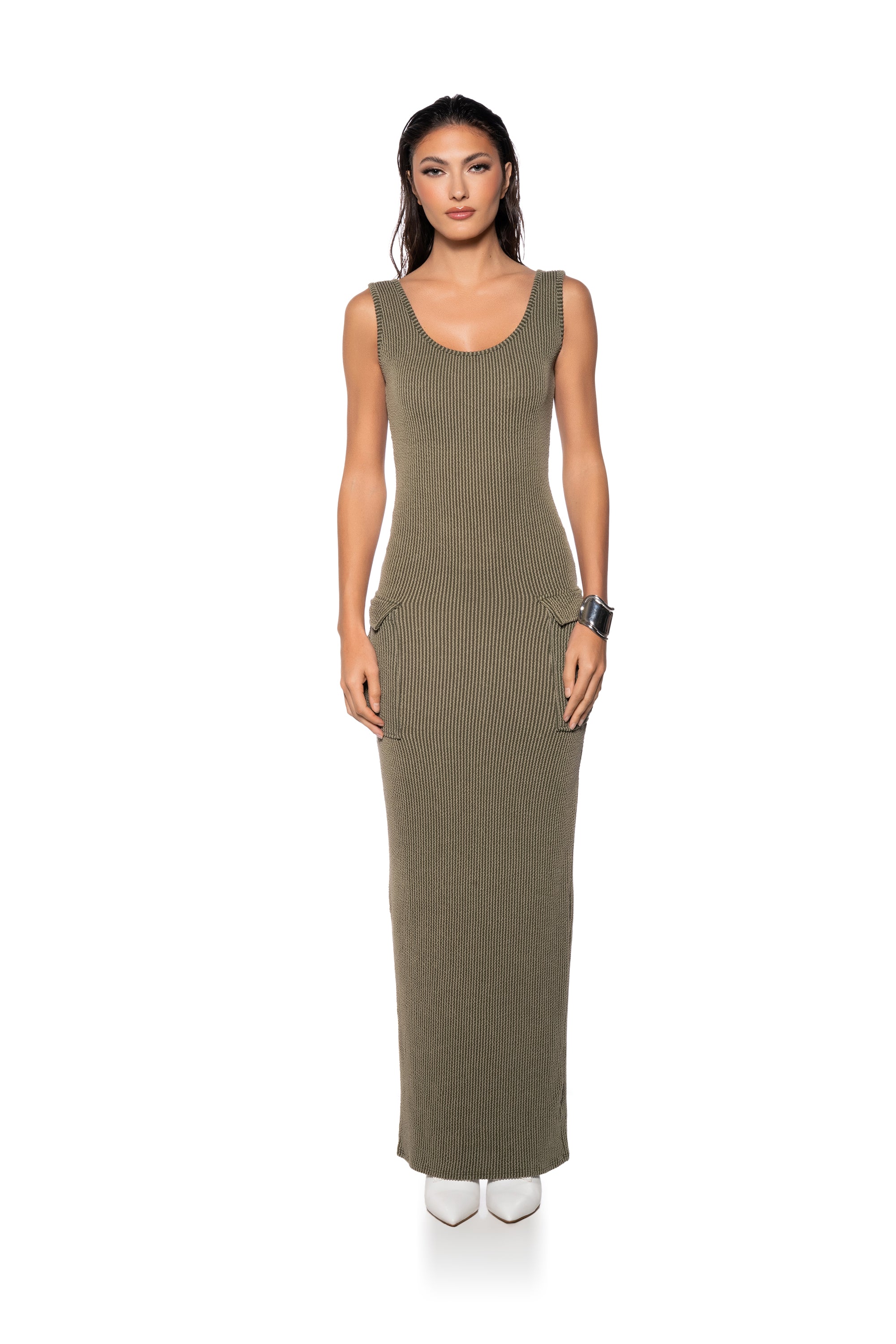 Full View The Weekend Choice Cargo Maxi Dress