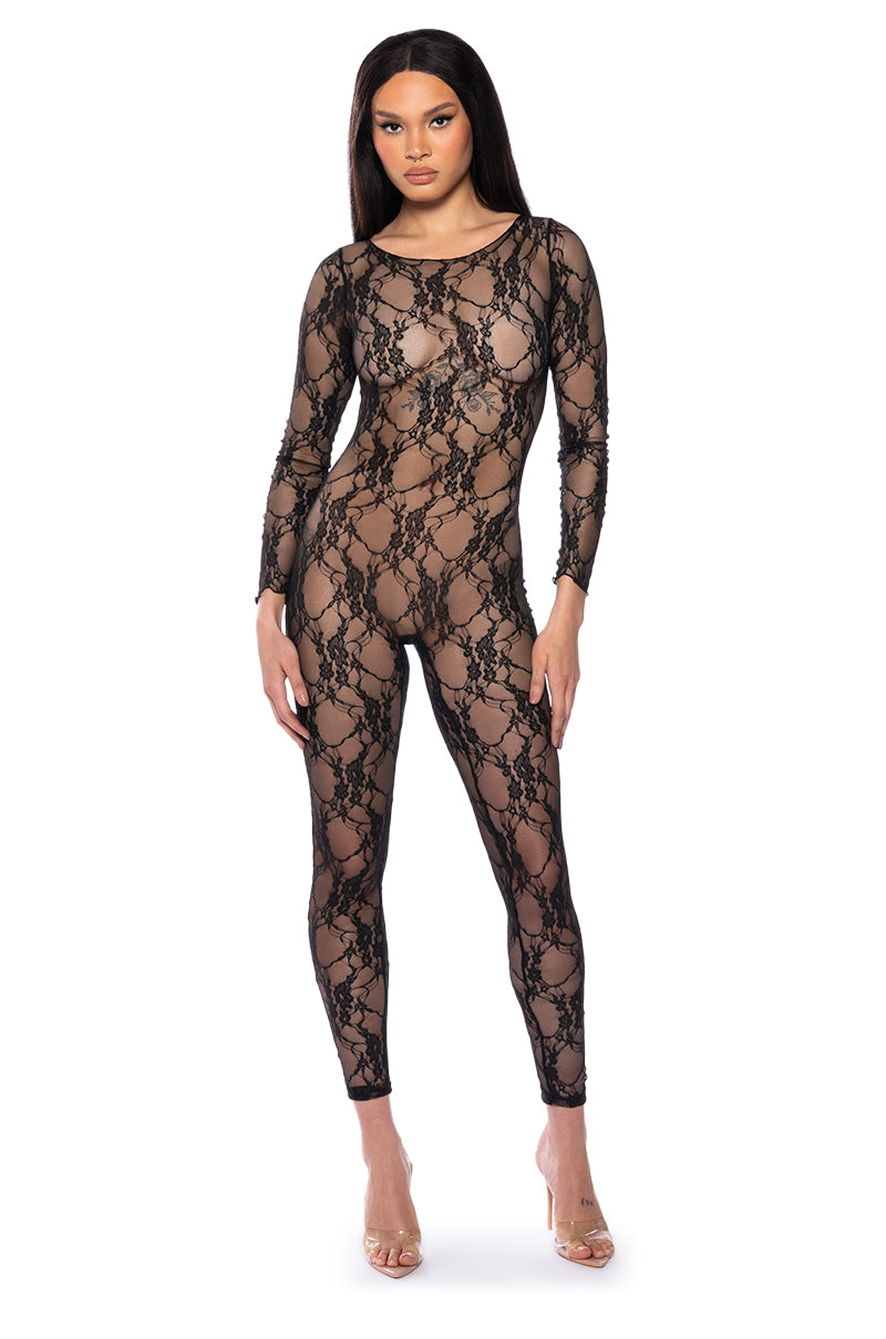 THE WINNER ALL OVER LACE JUMPSUIT view 0