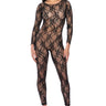 Front View The Winner All Over Lace Jumpsuit