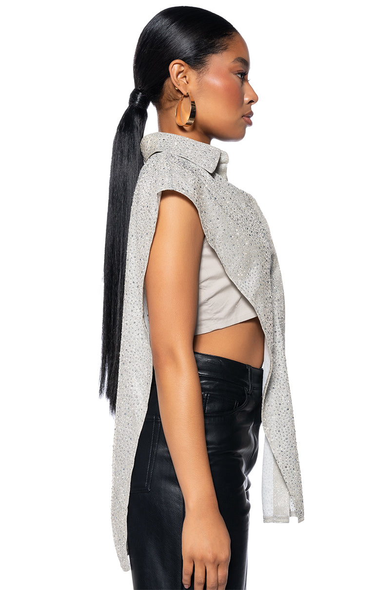 Detail View Thinkin Bout You Embellished Button Down