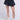 Front View Thinking Of A Place Pleated Knit Mini Skirt