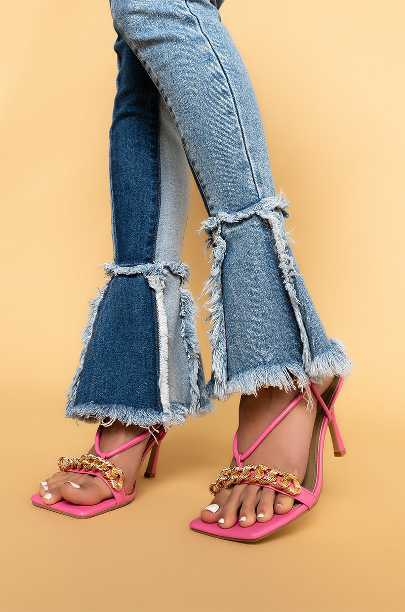  Third Generation Nouveau Flare Jeans in Medium Blue Denim 15