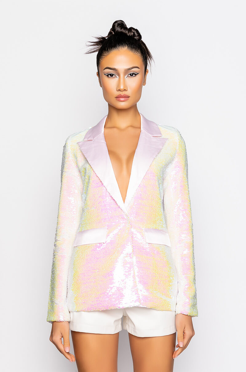 Back View This Is For The Bday Girl Sequin Blazer 5