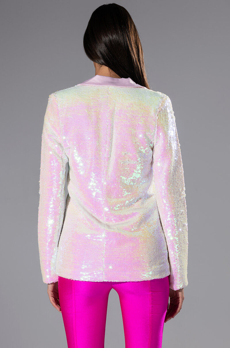Extra View This Is For The Bday Girl Sequin Blazer 10