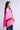 Extra View This Is The Life Puffer Poncho In Pink