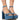 Front View Thrilled Chunky Platform Sandal In Denim