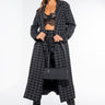 Front View Tic Tac Grid Long Trench