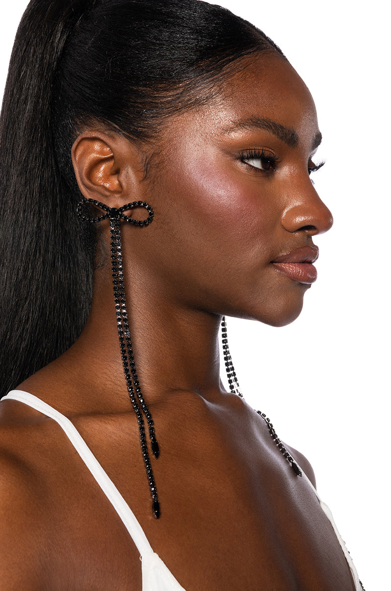 Front View Tie It With A Bow Earring