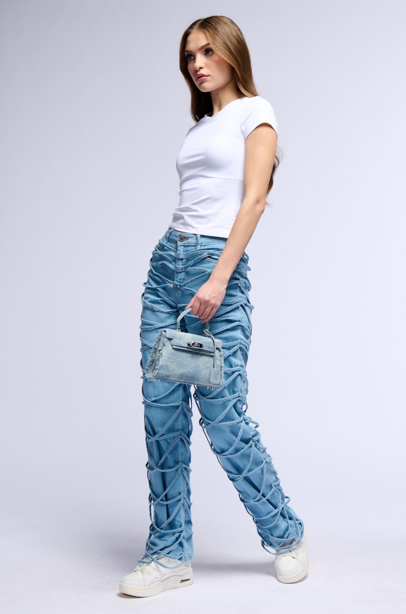 Detail View Tied Up Relaxed Fit Jeans