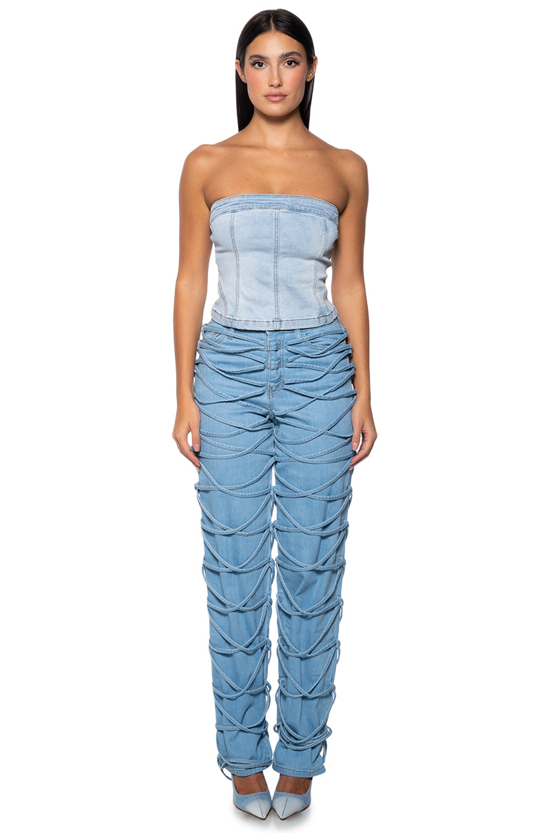 Extra View Tied Up Relaxed Fit Jeans
