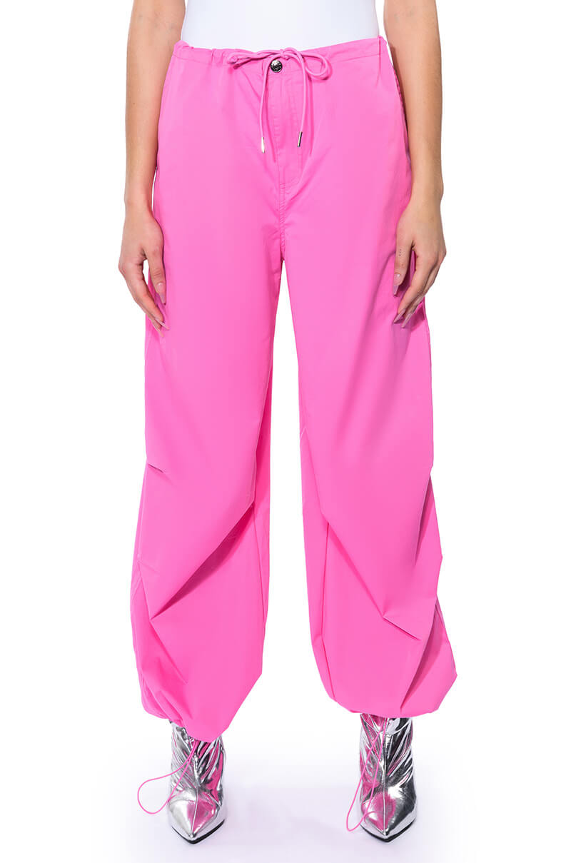 Front View Time To Relax Wide Leg Drawstring Pants