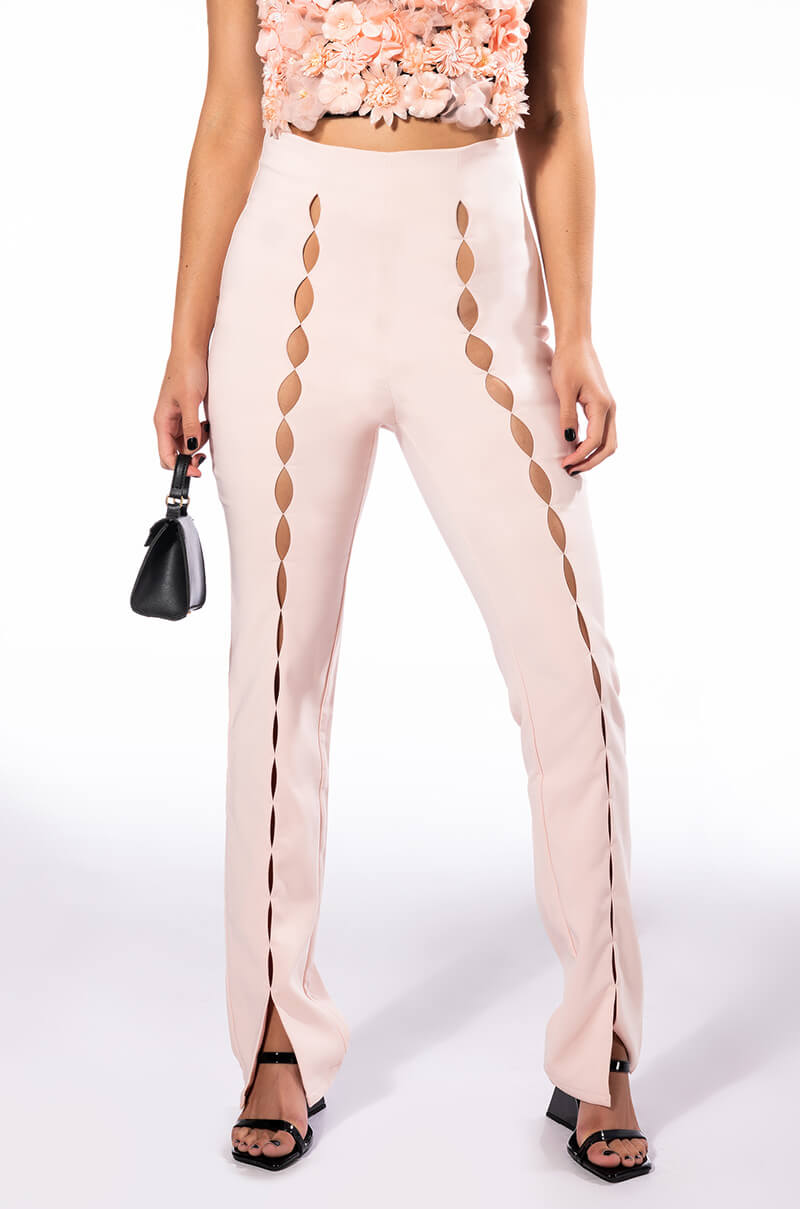 Front View Tino Small Keyhole Trouser