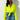 Front View Tiny Favor Crop Top in Neon Yellow