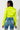 Back View Tiny Favor Crop Top in Neon Yellow