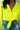 Detail View Tiny Favor Crop Top in Neon Yellow