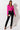 Full View Tiny Favor Tie Front Cropped Blouse in Neon Pink