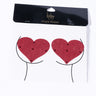 Front View Titsy Lover Heart Nip Sticker