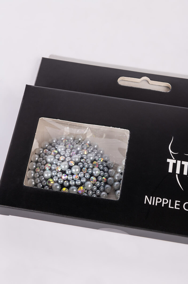 Side View Titsy Pearl Nipple Covers 3