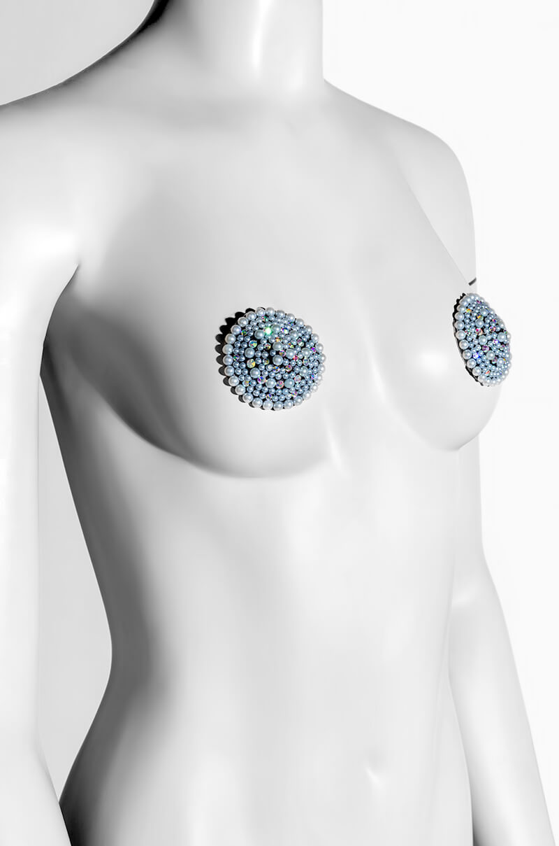 Side View Titsy Pearl Nipple Covers 2