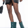 Front View Titsy Rhinestone Loose Fish Net Tights