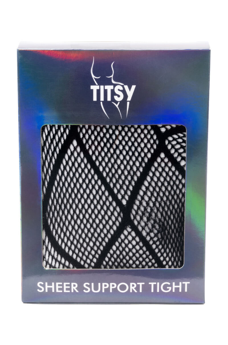 Side View Titsy Total Opaque Fish Net Tights 2