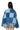 Extra View To The Chateau Patchwork Denim Poncho