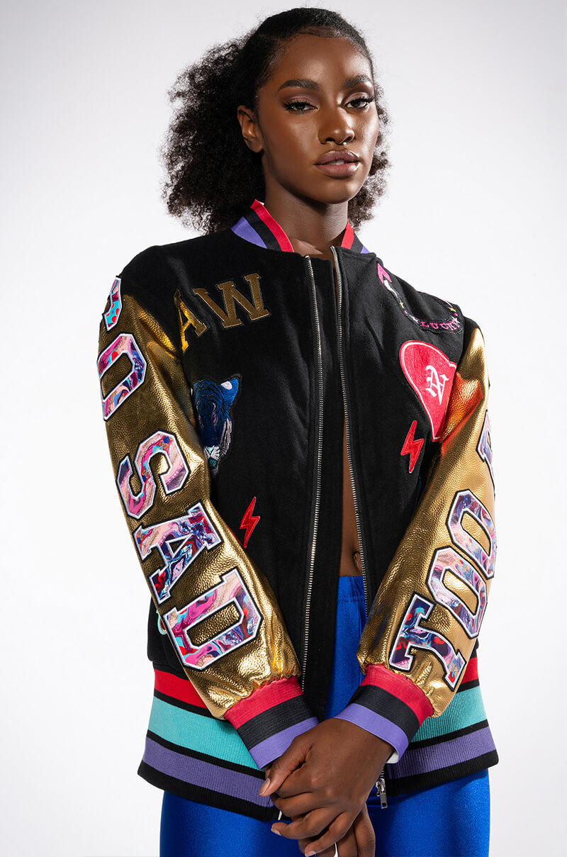 Front View Too Bad Oversized Bomber