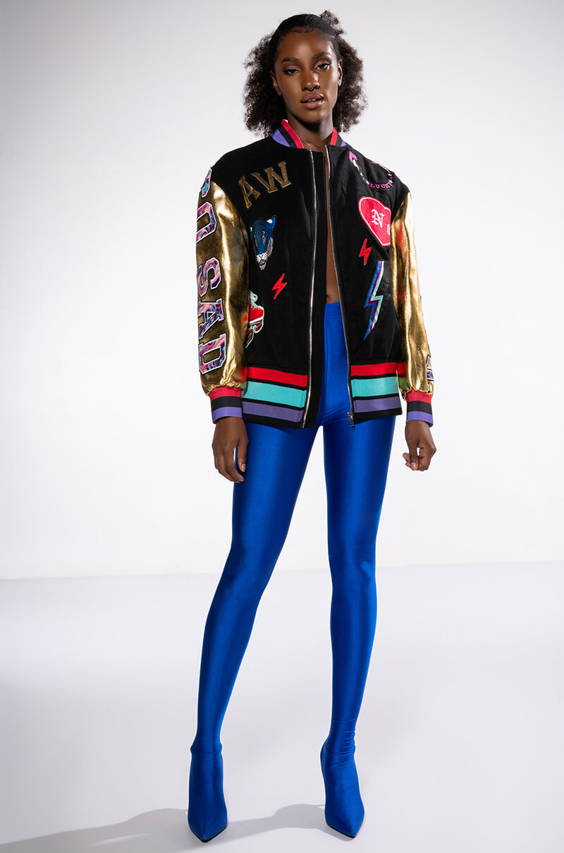 Back View Too Bad Oversized Bomber