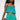 Front View Too Good For You Flowy Tube Top in Green Multi