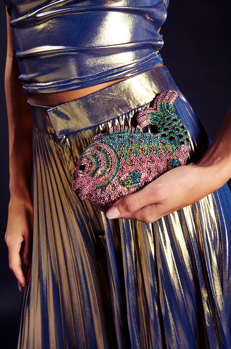 Front View Too Koi Luxe Bling Clutch 1